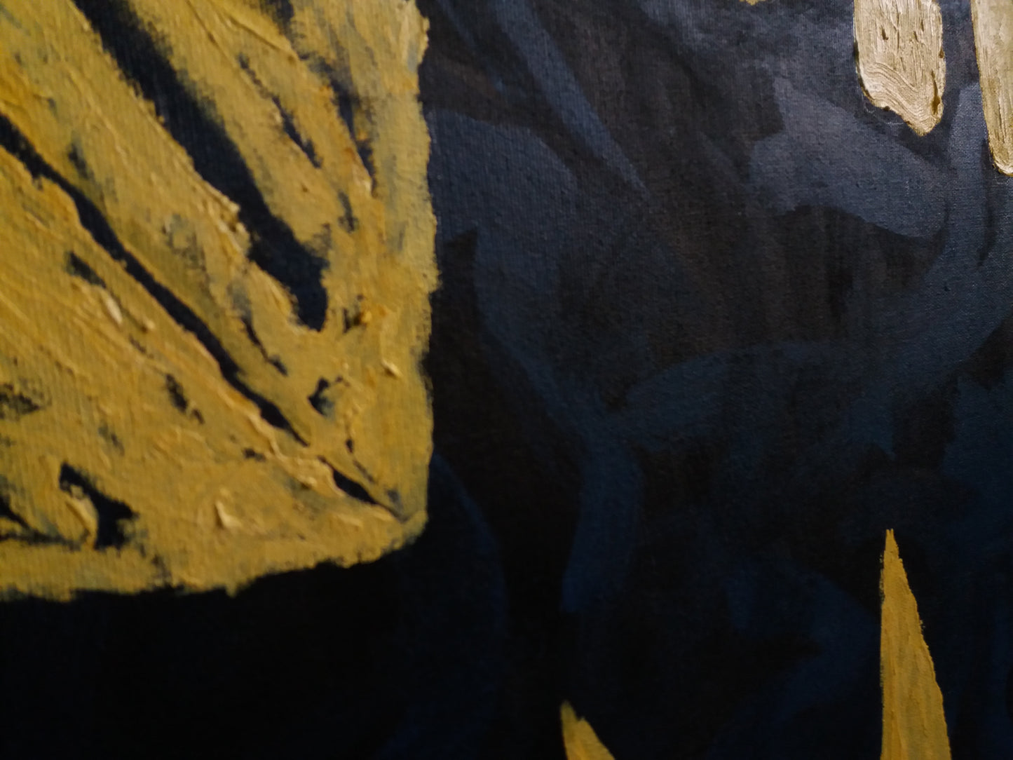 #WalkerWorld Palm Plants 3x2 Feet Original Oil Canvas Painting